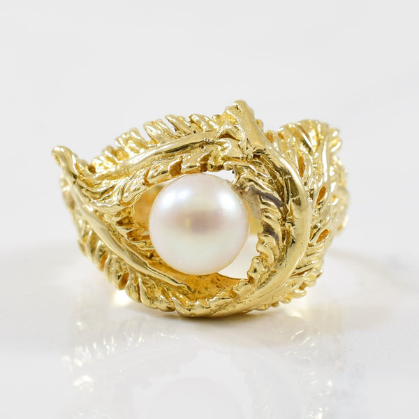 Feather Nest Pearl Ring | 1.85ct | SZ 5.75 |