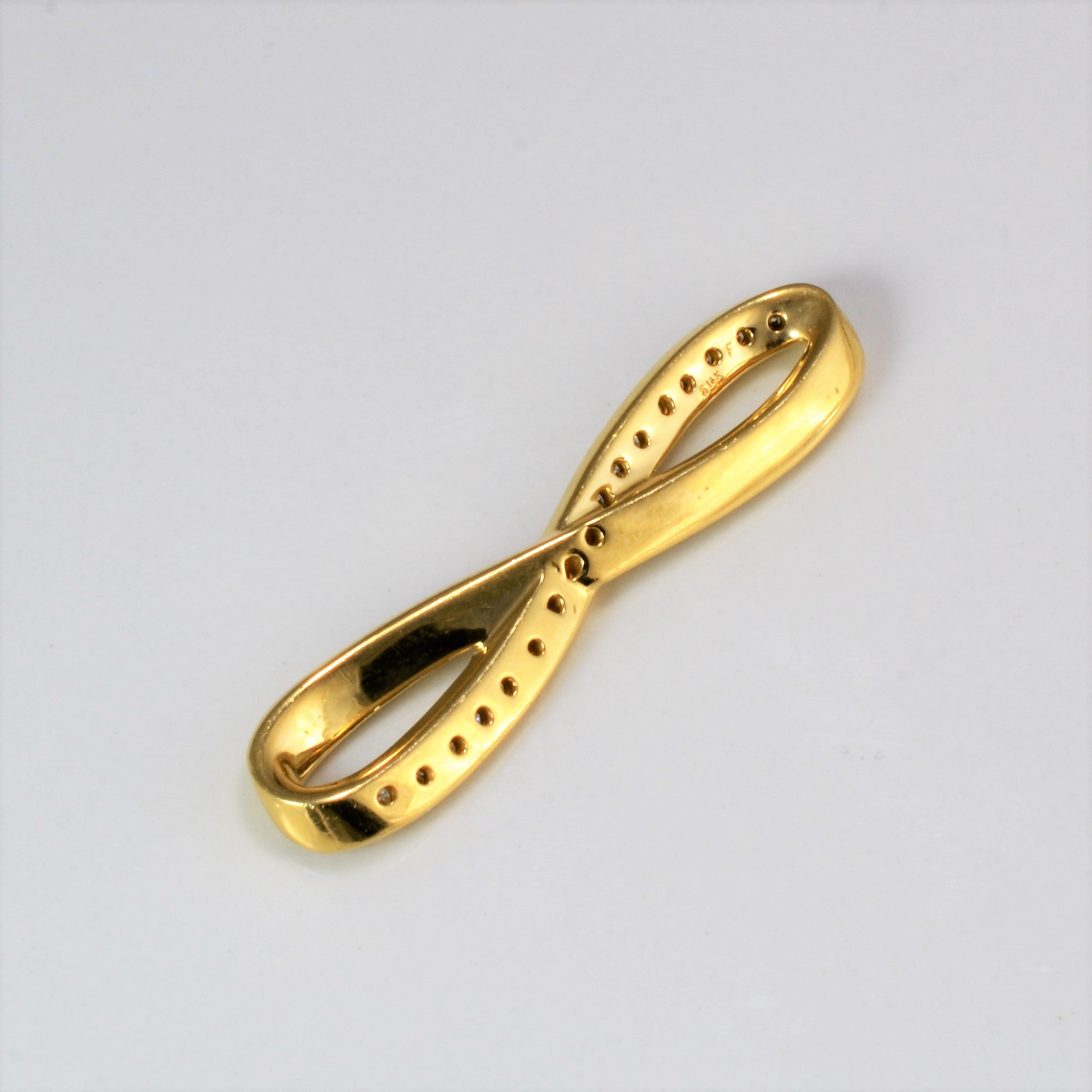 Channel Set Diamond Infinity Pendant | 0.25 ctw |