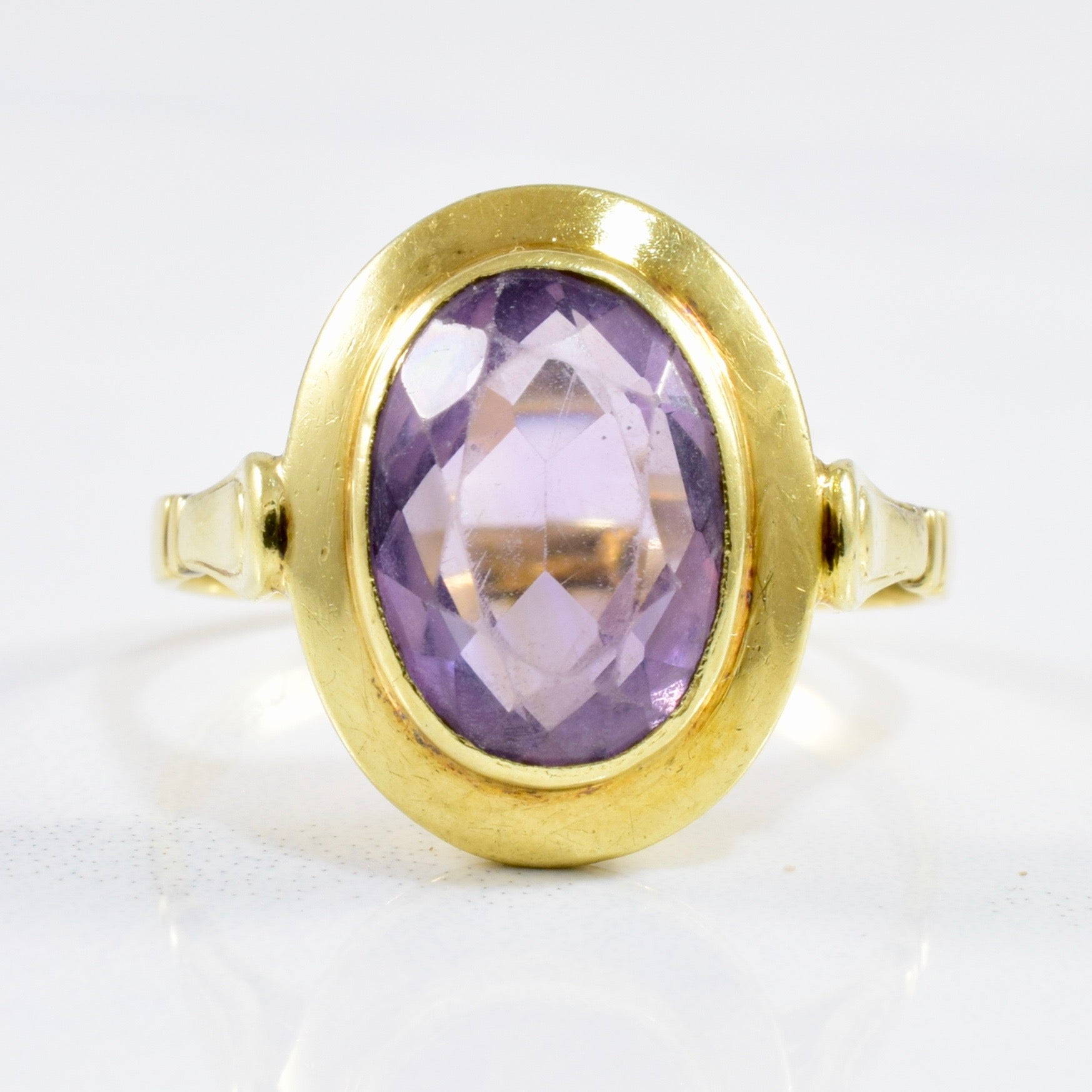 Bezel Set Amethyst Cocktail Ring | 2.80ct | SZ 8.5 |