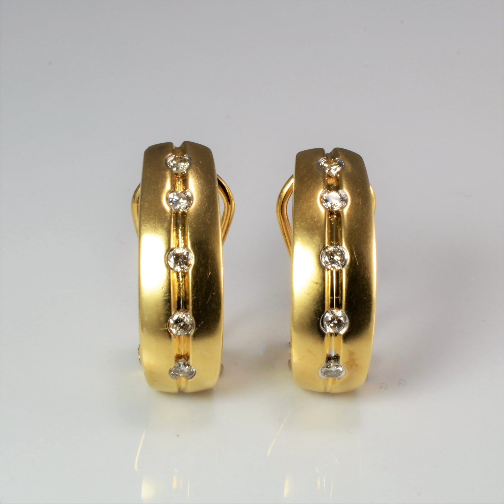 Tension Set Diamond Clip Earrings | 0.25 ctw |