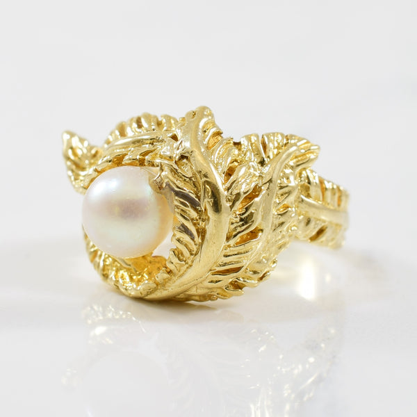 Feather Nest Pearl Ring | 1.85ct | SZ 5.75 |
