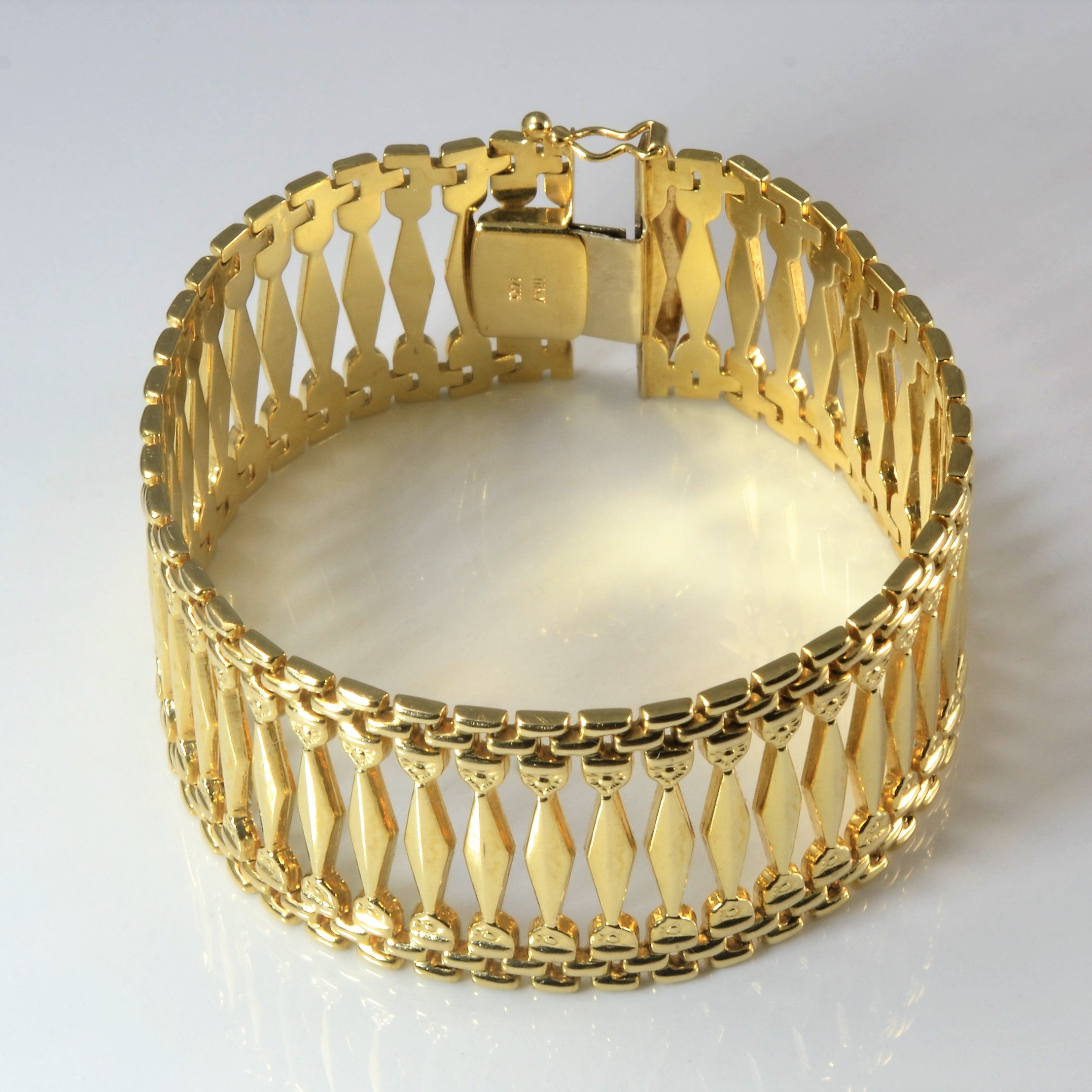Textured Gold Bar Bracelet | 7" |