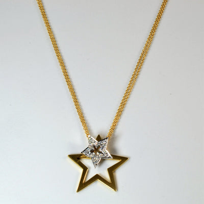 Birks' Diamond Star Necklace | 0.26ctw | 18