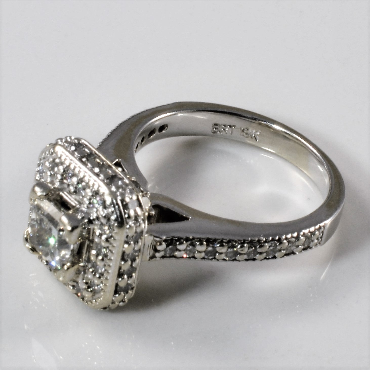 Spence Diamonds' Cathedral Halo Diamond Engagement Ring | 1.74ctw | SZ 6 |