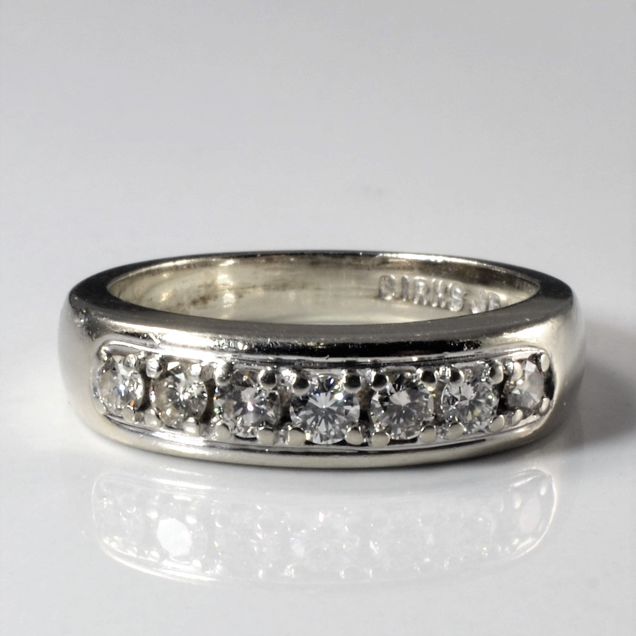 'Birks' Seven Stone Diamond Ring | 0.28ctw | SZ 4.5 |