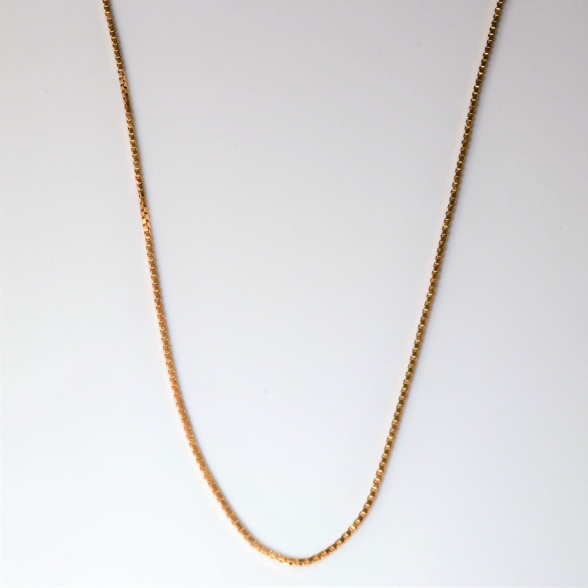 10k Yellow Gold Box Chain | 16