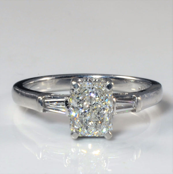 Radiant Cut Three Stone Engagement Ring | 1.13ctw | SZ 5.5 |