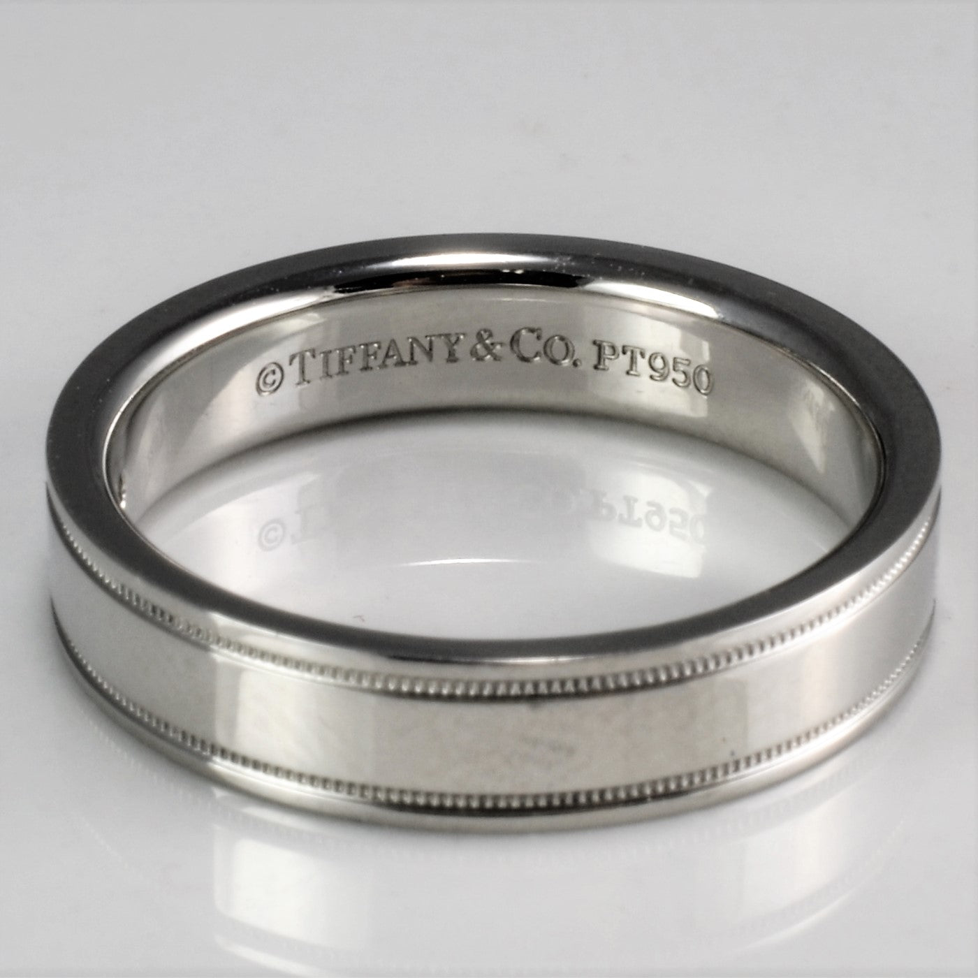 Tiffany & Co.' Essential Double Milgrain Band | 0.01ct | SZ 5.5 |