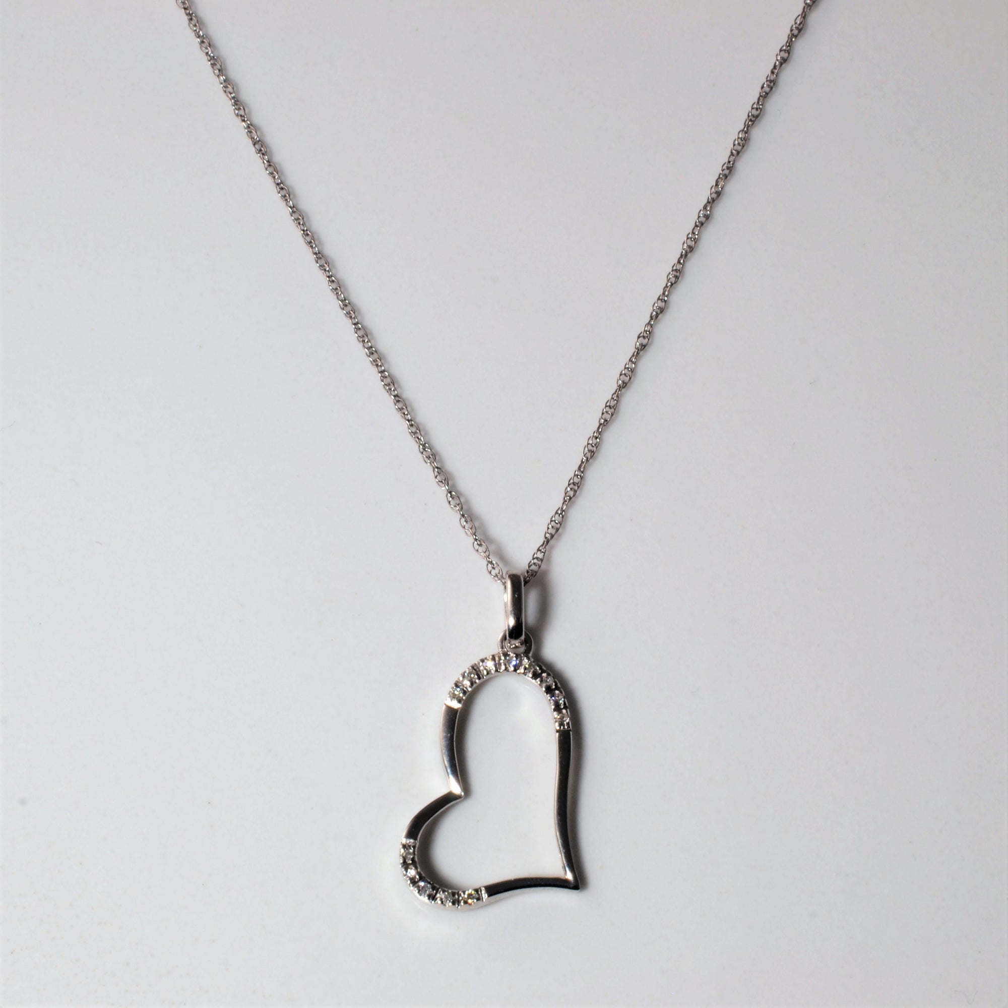 Diamond Heart Necklace | 0.04ctw | 16