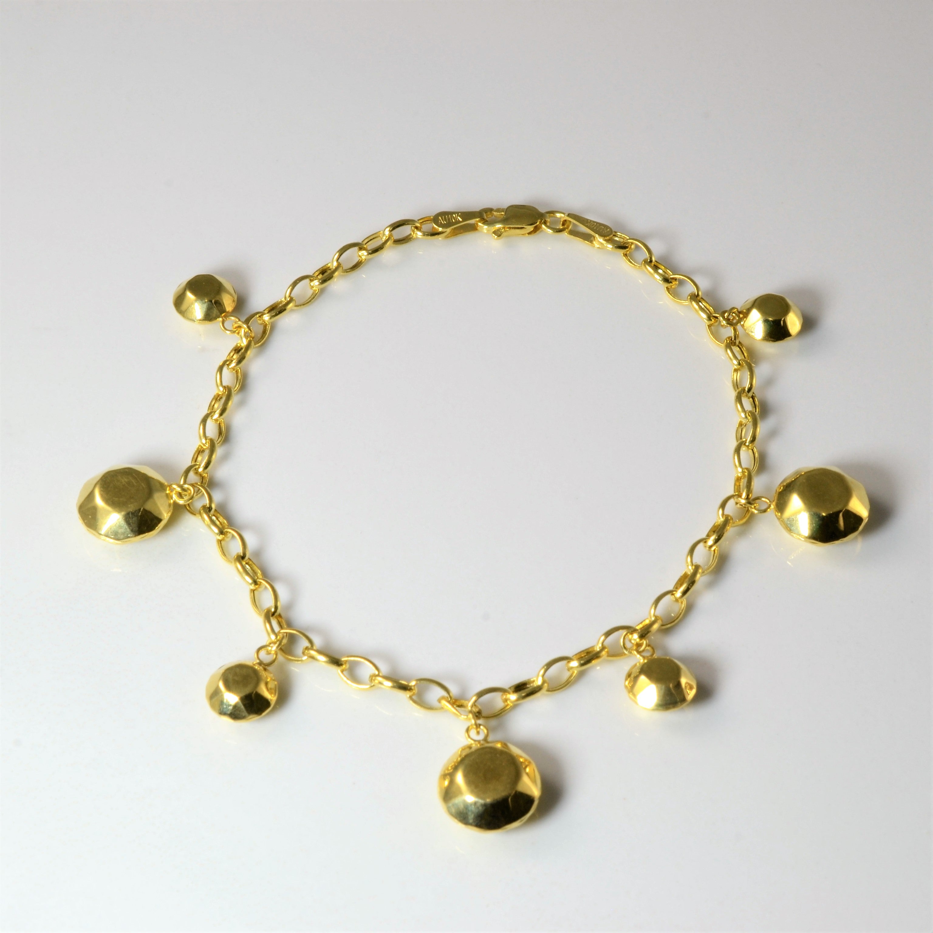 Ensemble collier, bracelet et boucles d'oreilles en or jaune perlé | 40" | 8" | 