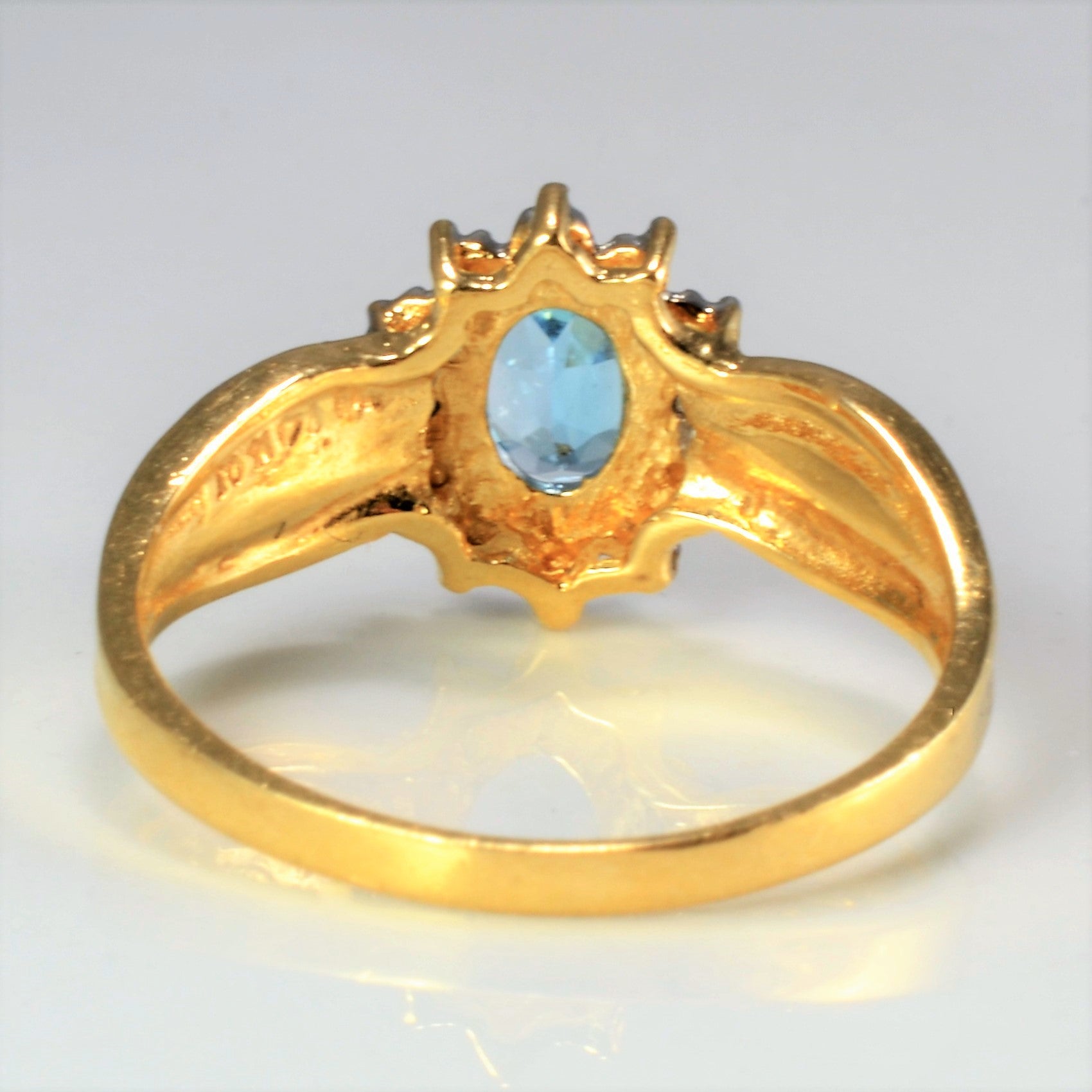 Topaz & Diamond Cocktail Ring | 0.01 ctw, SZ 5.75 |