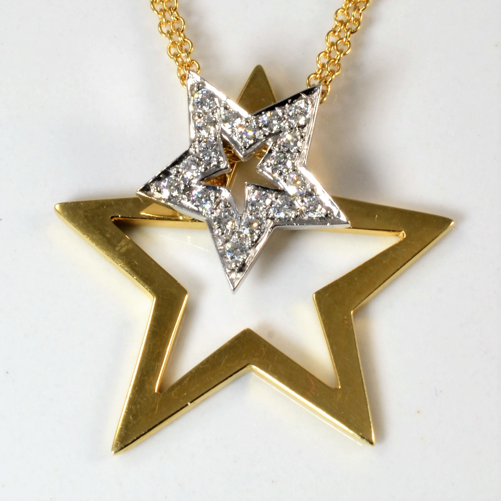 Birks' Diamond Star Necklace | 0.26ctw | 18