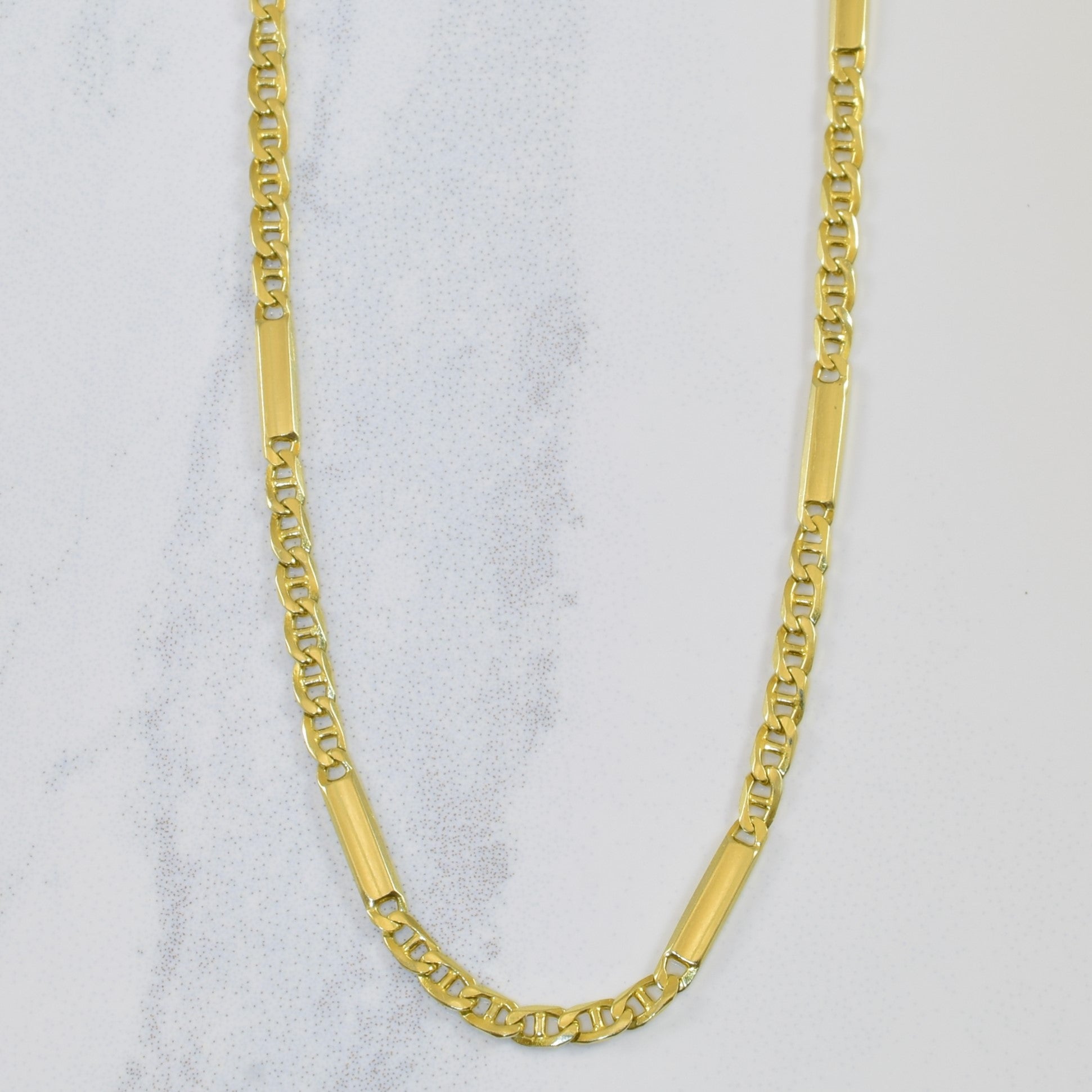 14k Yellow Gold Anchor Chain | 18" |