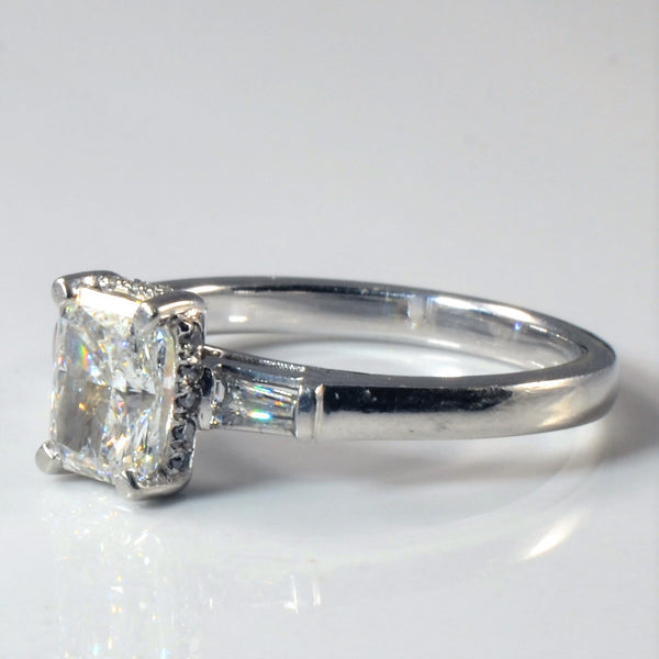 Radiant Cut Three Stone Engagement Ring | 1.13ctw | SZ 5.5 |