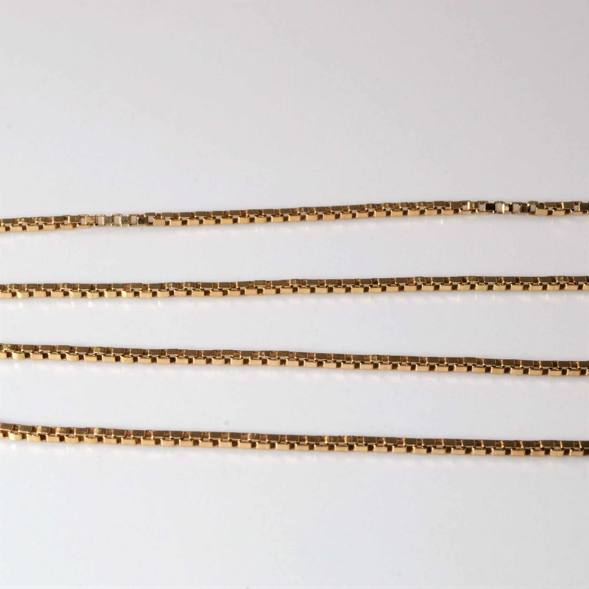 10k Yellow Gold Box Chain | 16