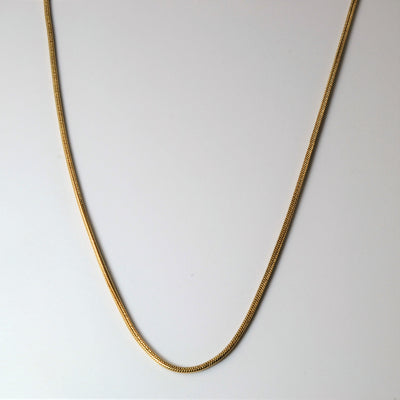 10k Yellow Gold Snake Chain | 22