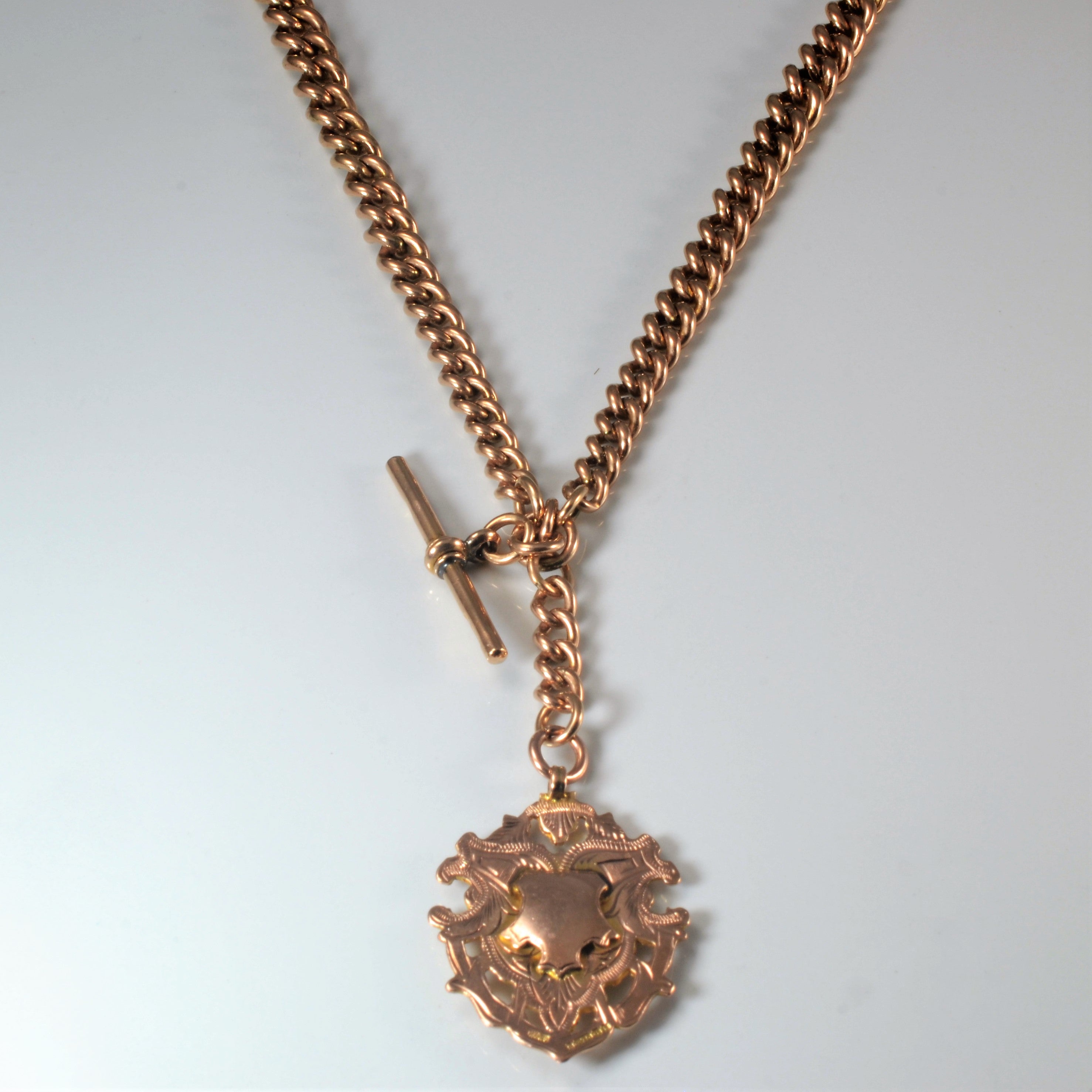 1918 Rose Gold Albert Chain | 15"|