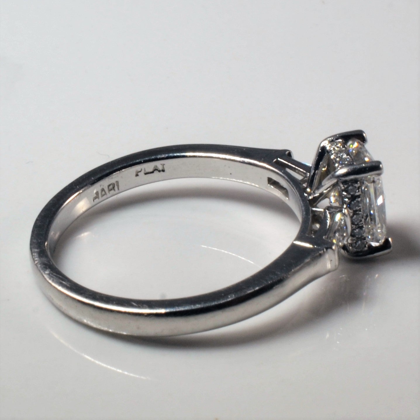 Radiant Cut Three Stone Engagement Ring | 1.13ctw | SZ 5.5 |