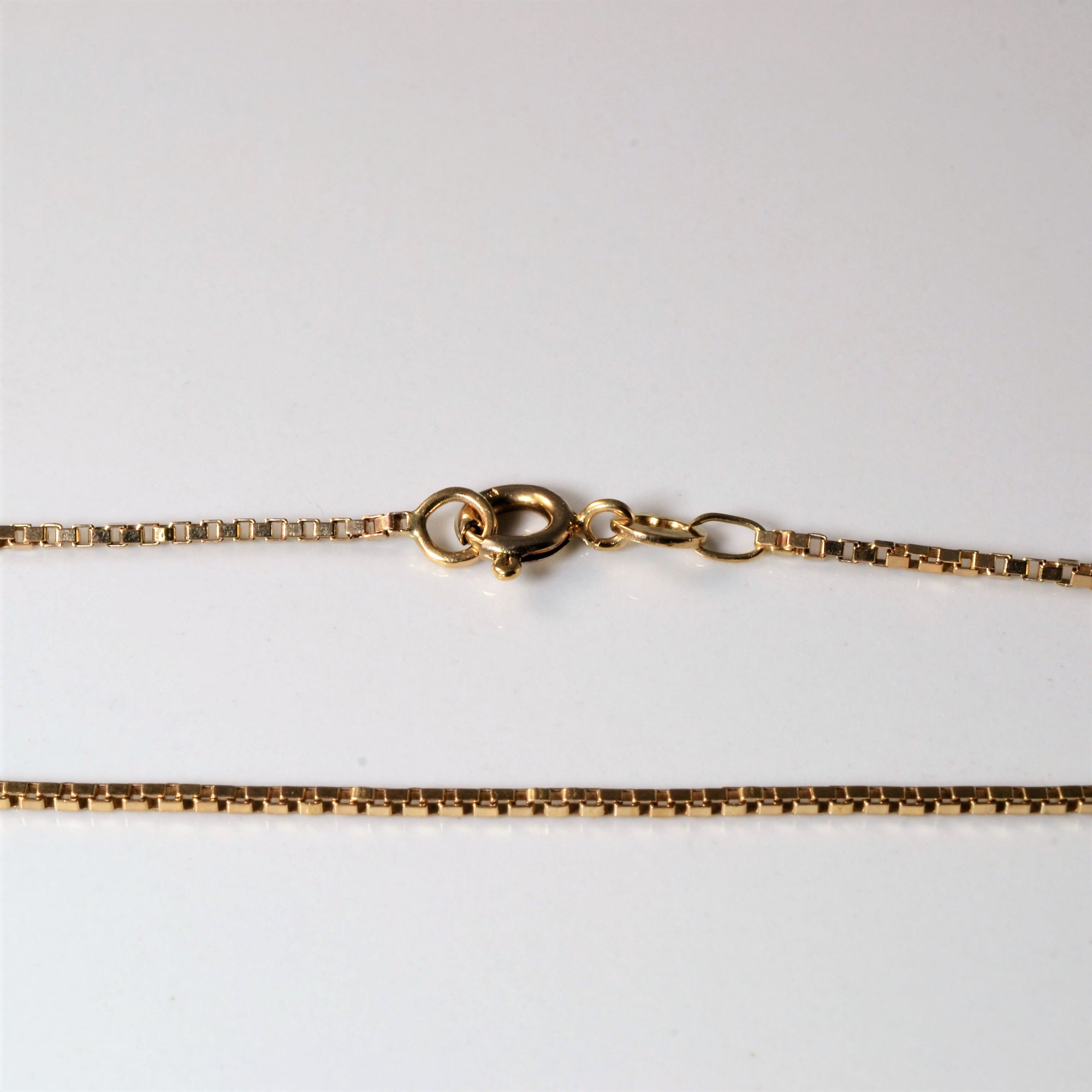 10k Yellow Gold Box Chain | 16