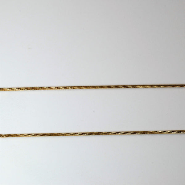 10k Yellow Gold Wheat Chain | 20