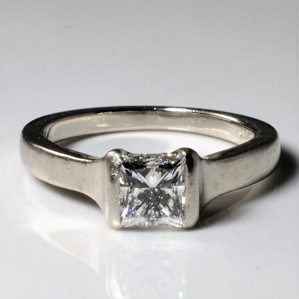 Semi Bezel Set Princess Engagement Ring | 1.10ct | SZ 6.25 |