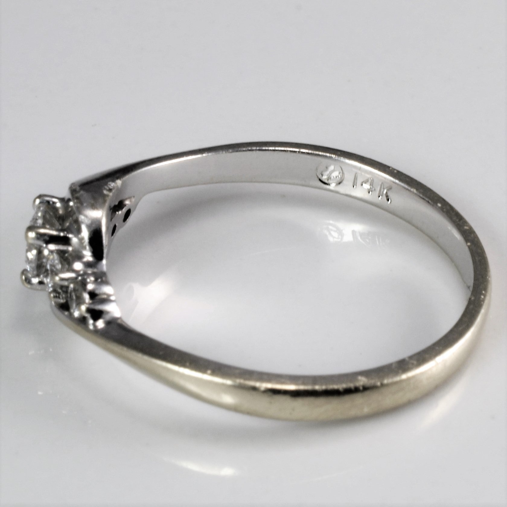 Five Stone Diamond Bypass Ring | 0.25 ctw, SZ 6.5 |