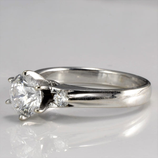Three Stone Diamond Engagement Ring | 0.95 ctw, SZ 5 |