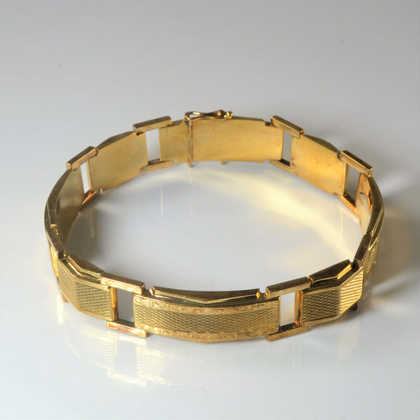 Heavy Link Gold Bracelet | 7.5