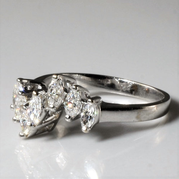 Marquise Diamond Contour Ring | 0.56ctw | SZ 4.25 |