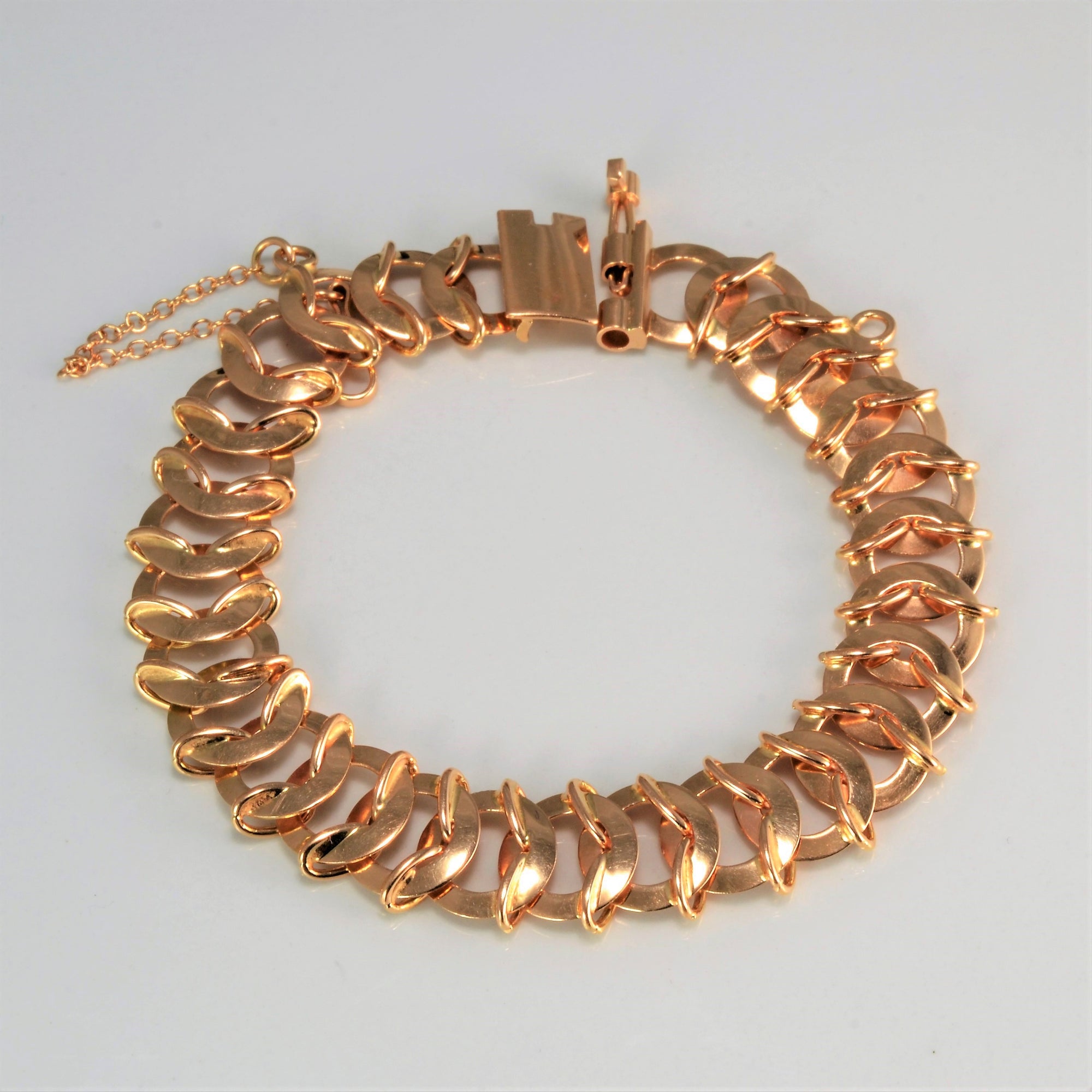 Rolo Chain Rose Gold Ladies Bracelet | 6.5''|