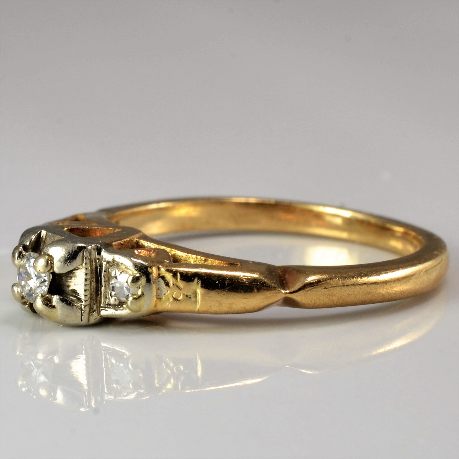 Retro Era Engagement Ring | 0.07 ctw, SZ 4.5 |