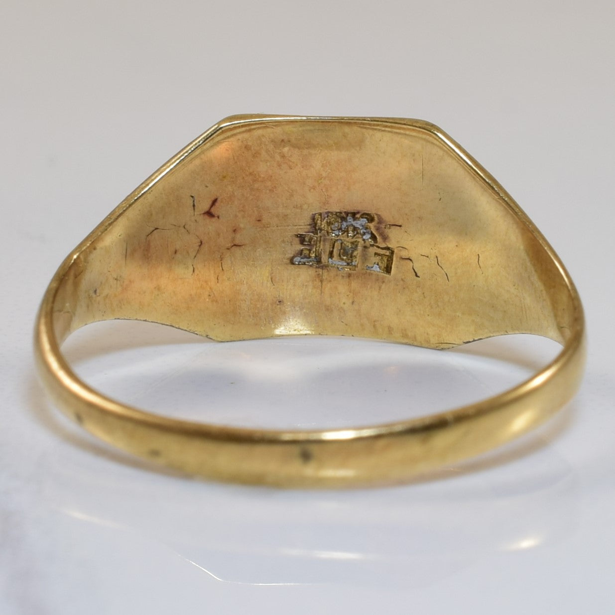 Early 1900s 'AFC' Engraved Signet Ring | SZ 7 |