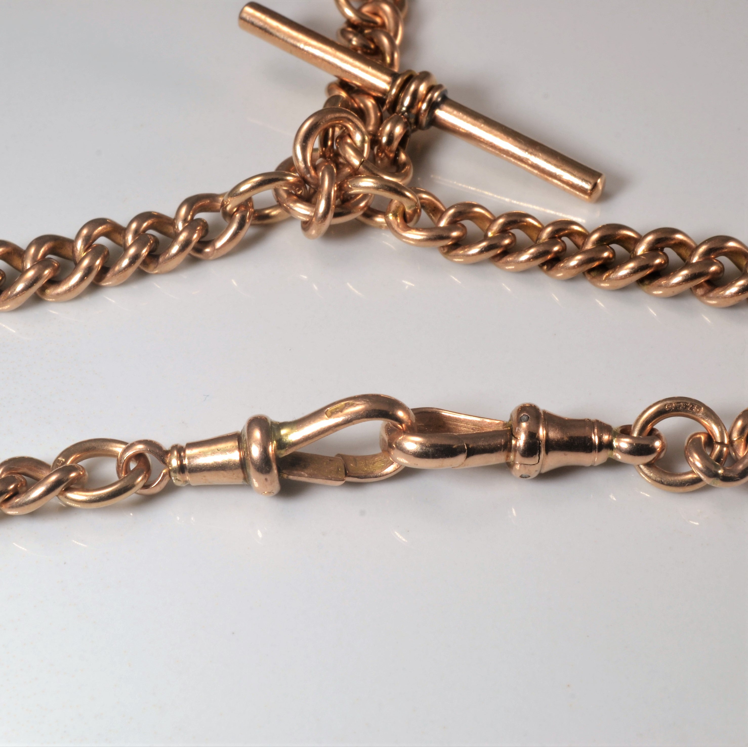 1918 Rose Gold Albert Chain | 15"|