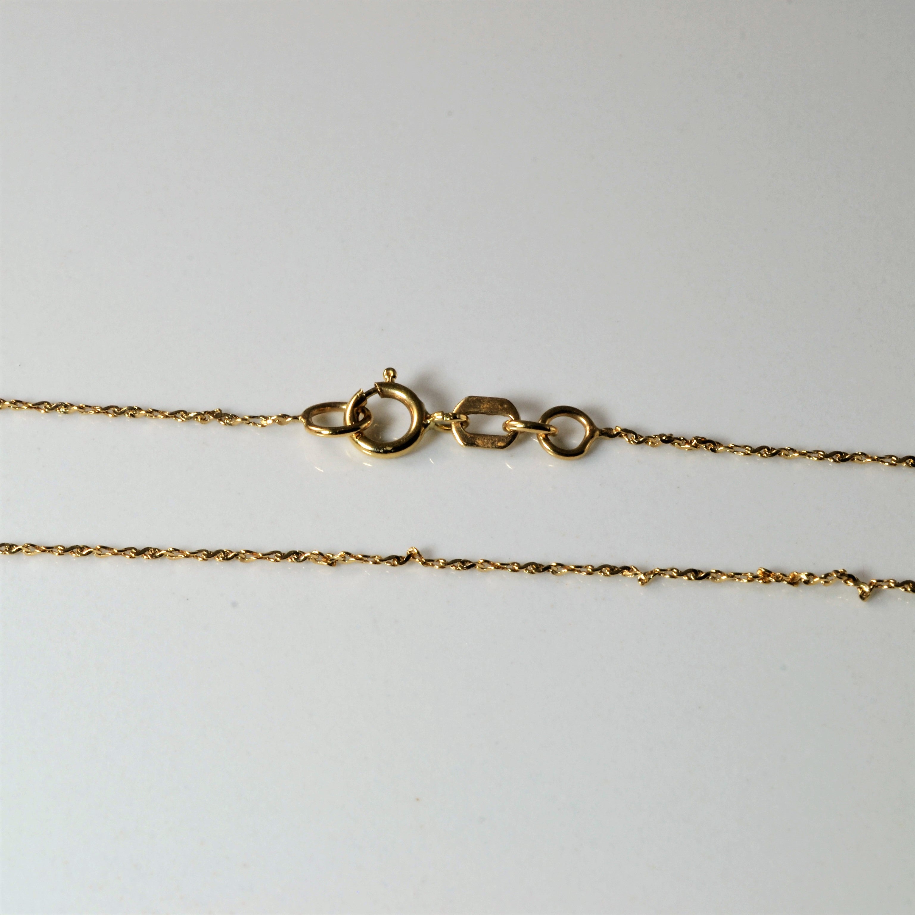 10k Yellow Gold Twisted Serpentine Chain | 18" |