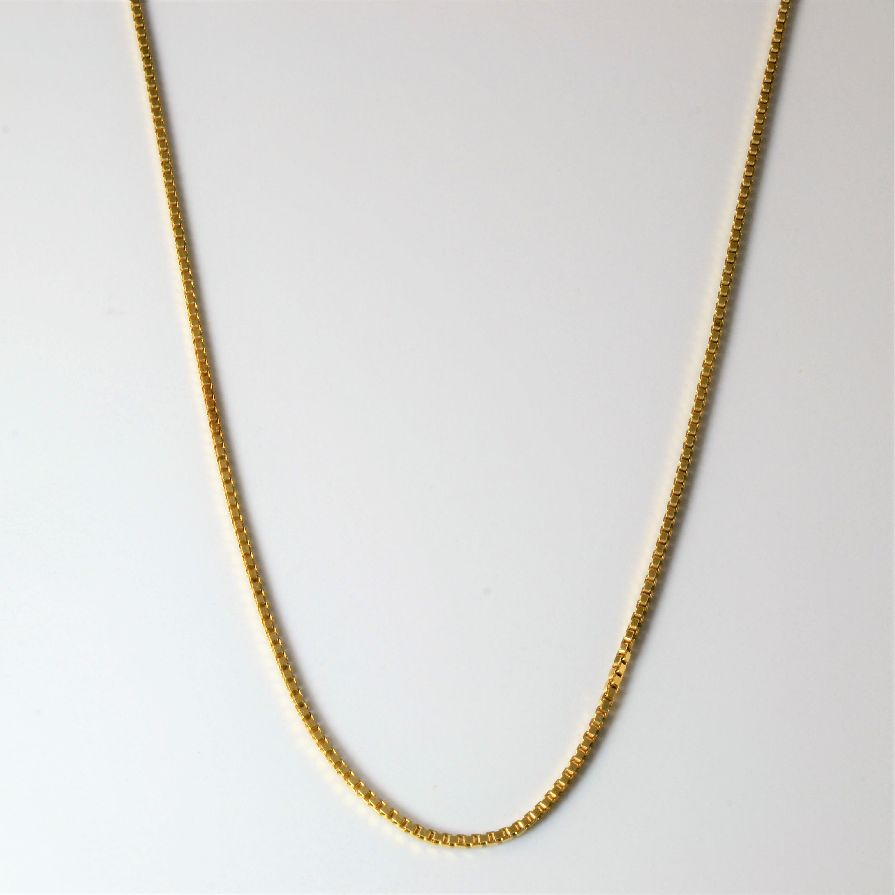14k Yellow Gold Box Chain | 24" |
