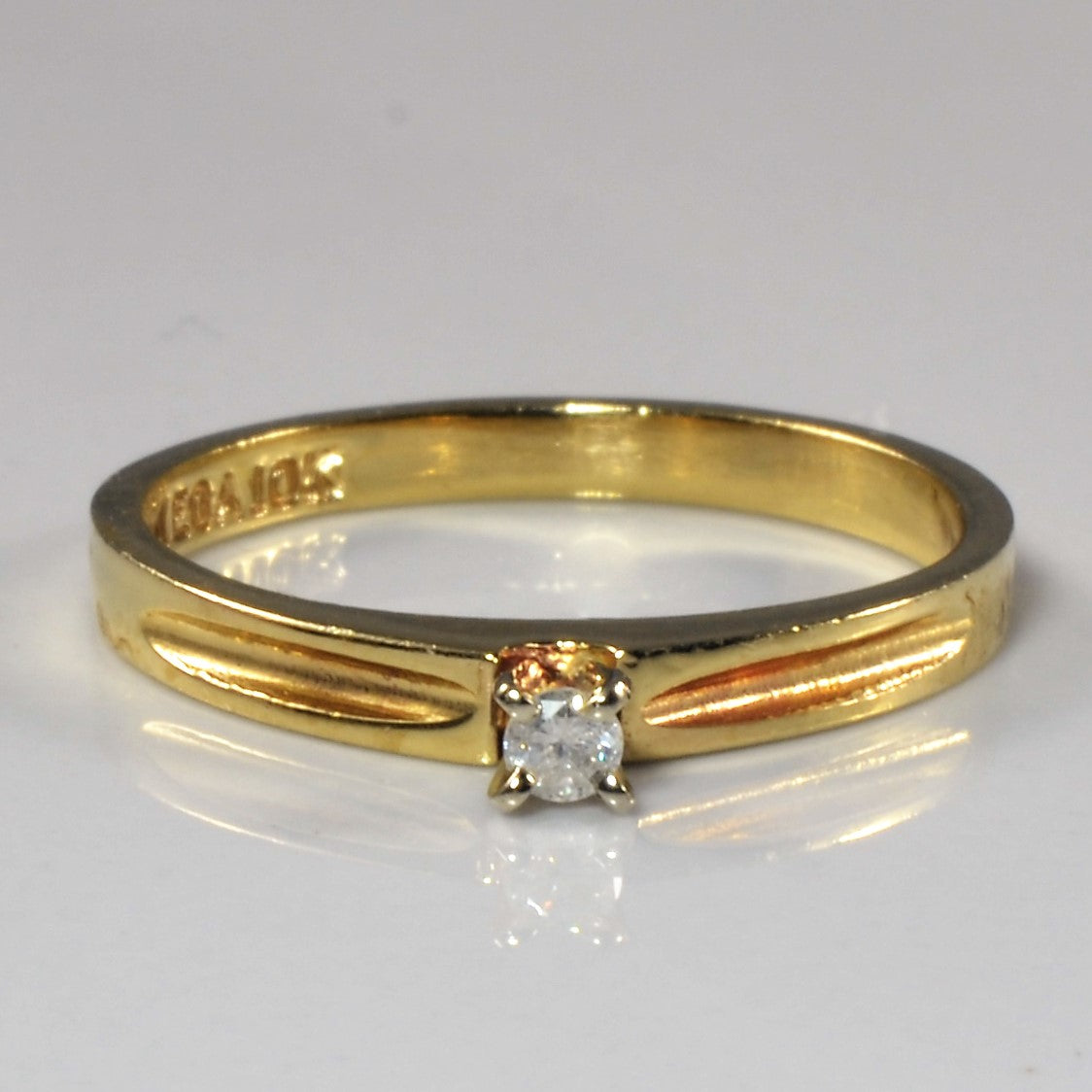 Diamond Solitaire Promise Ring | 0.04ct | SZ 6.25 |
