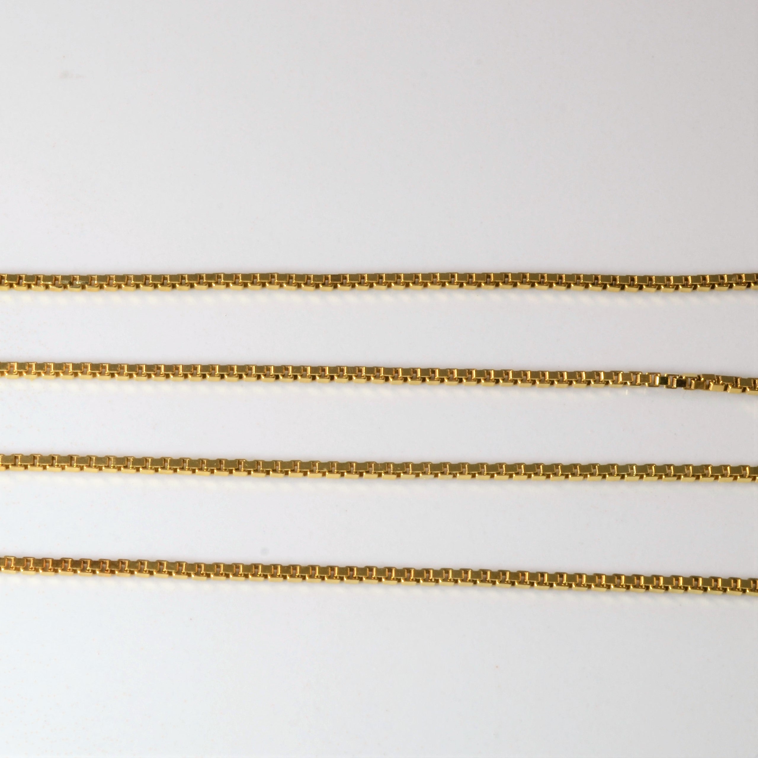 14k Yellow Gold Box Chain | 24" |