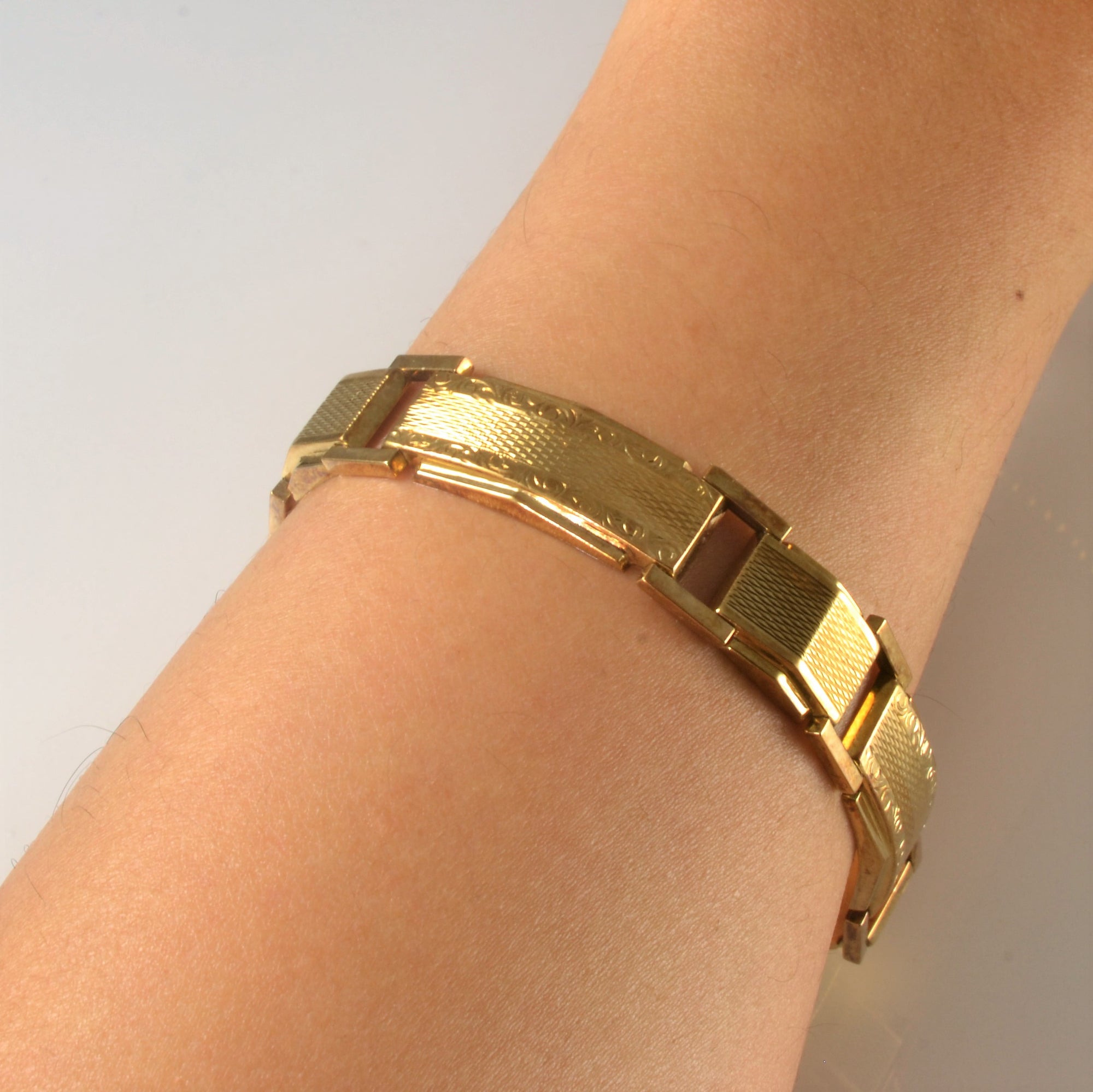 Heavy Link Gold Bracelet | 7.5
