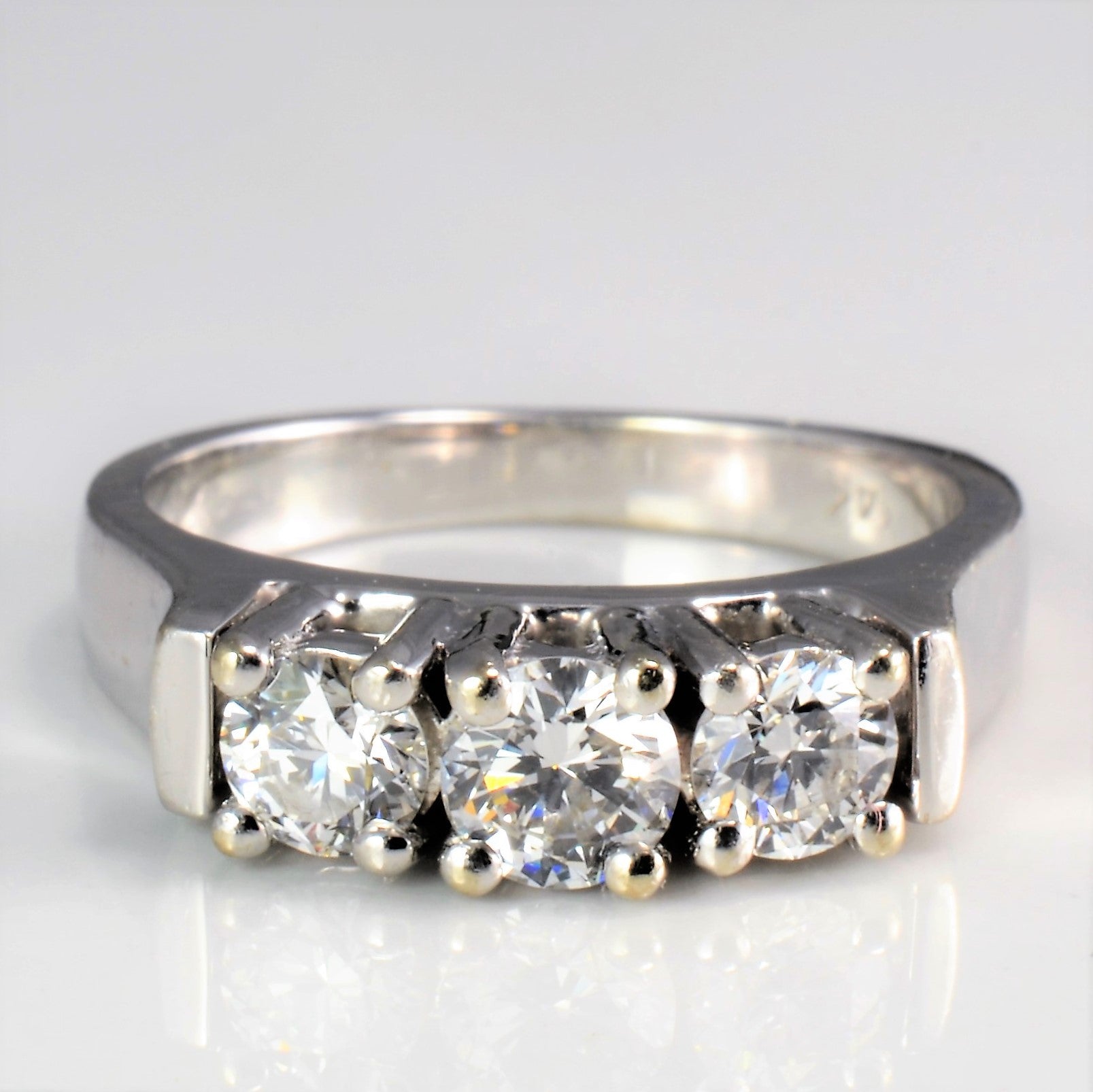Three Stone Diamond Engagement Ring | 0.70 ctw, SZ 5 |