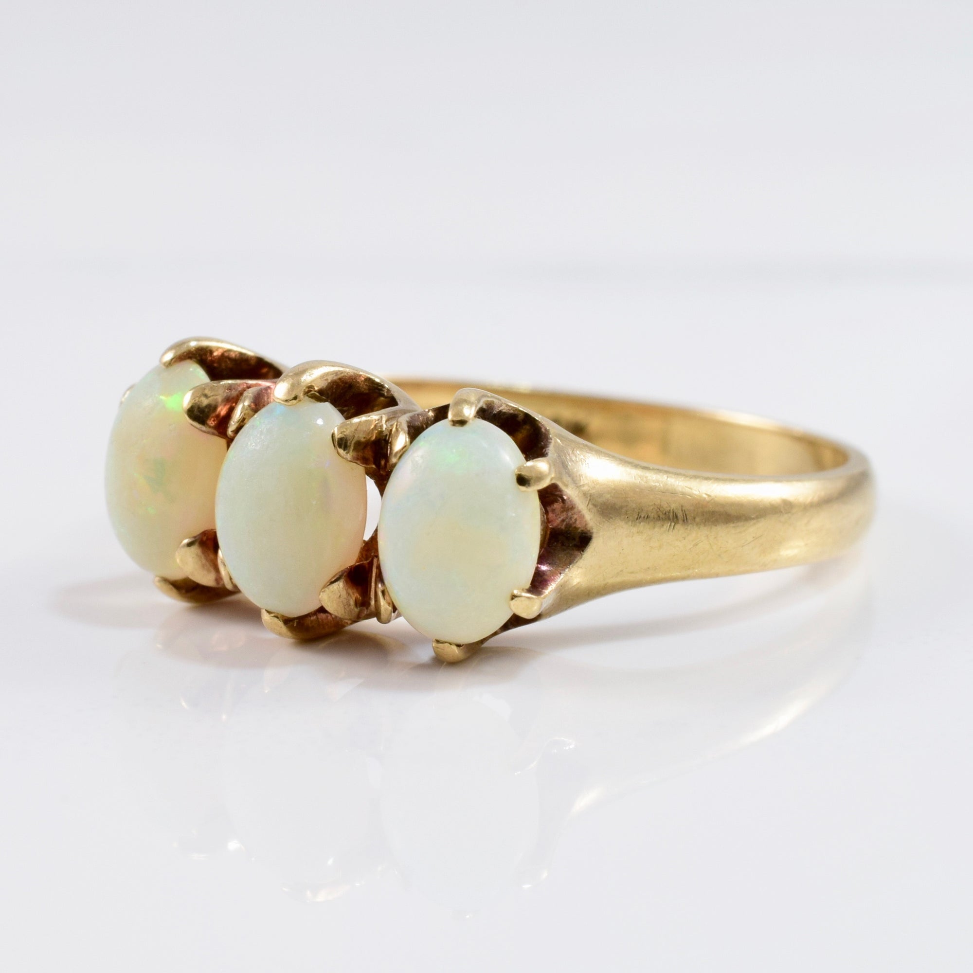 Three Stone Opal Ring | SZ 7.25 |