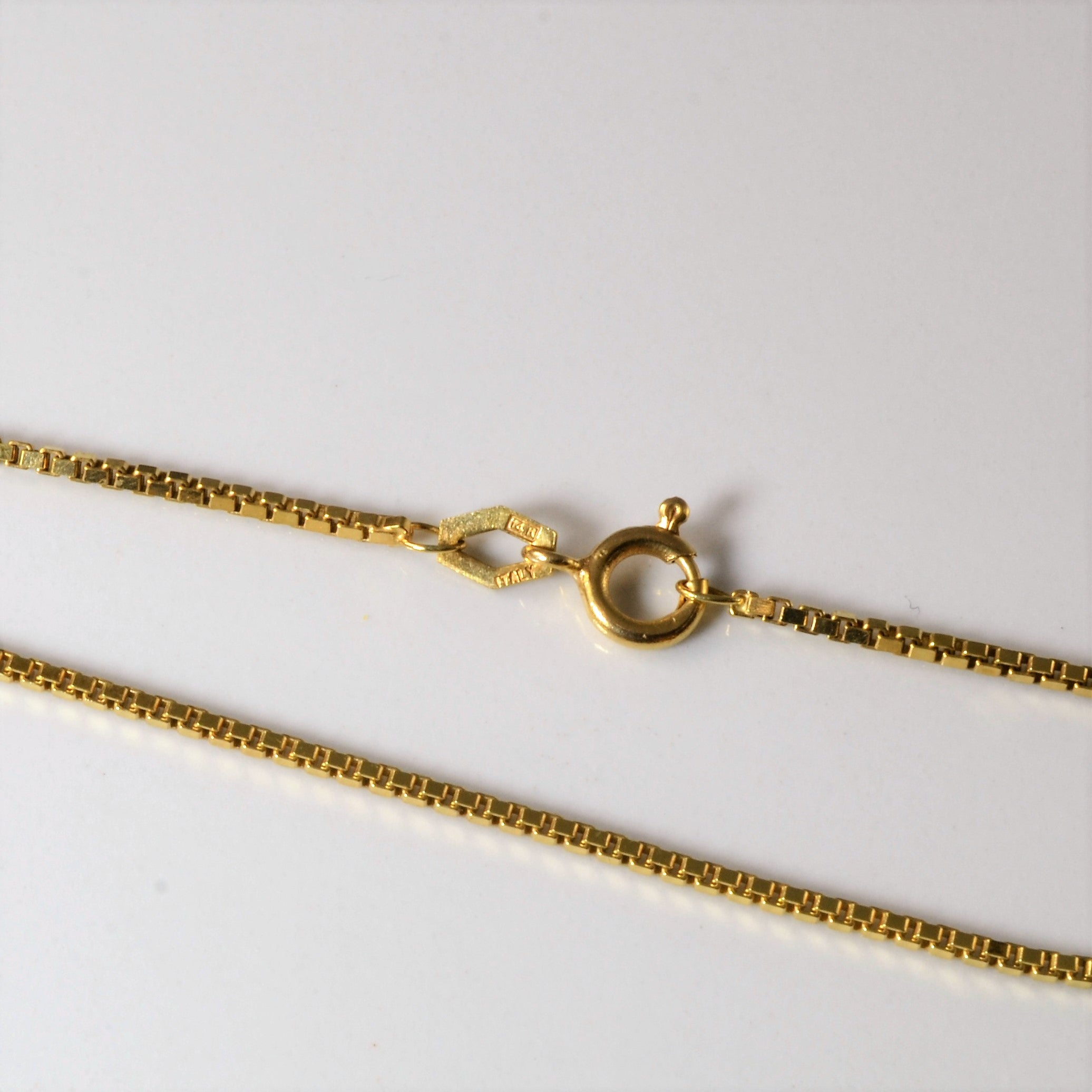 14k Yellow Gold Box Chain | 24" |