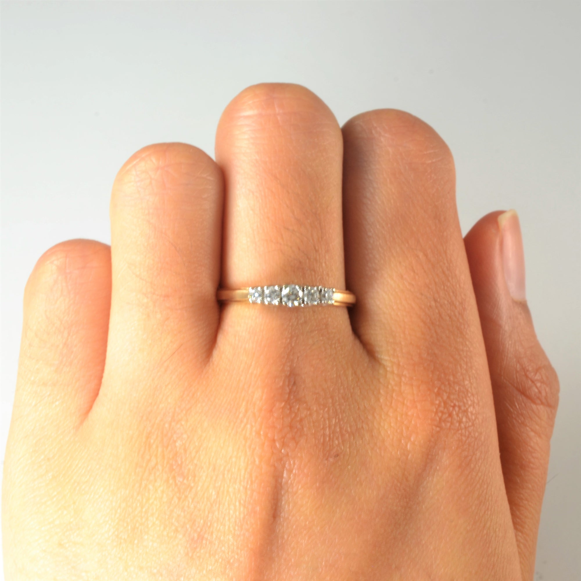 Five Stone Diamond Ring | 0.24ctw | SZ 8 |