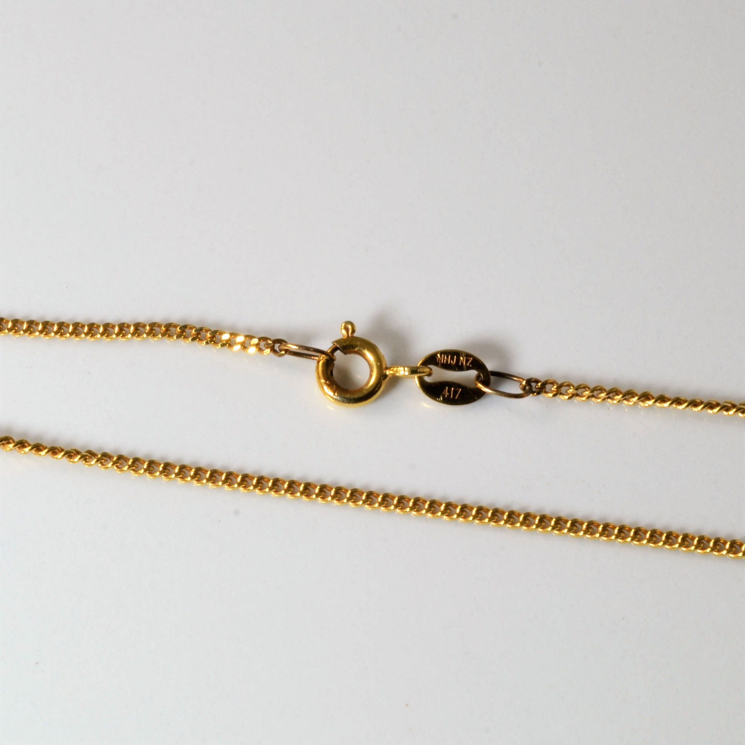 14k Yellow Gold Curb Chain | 20" |