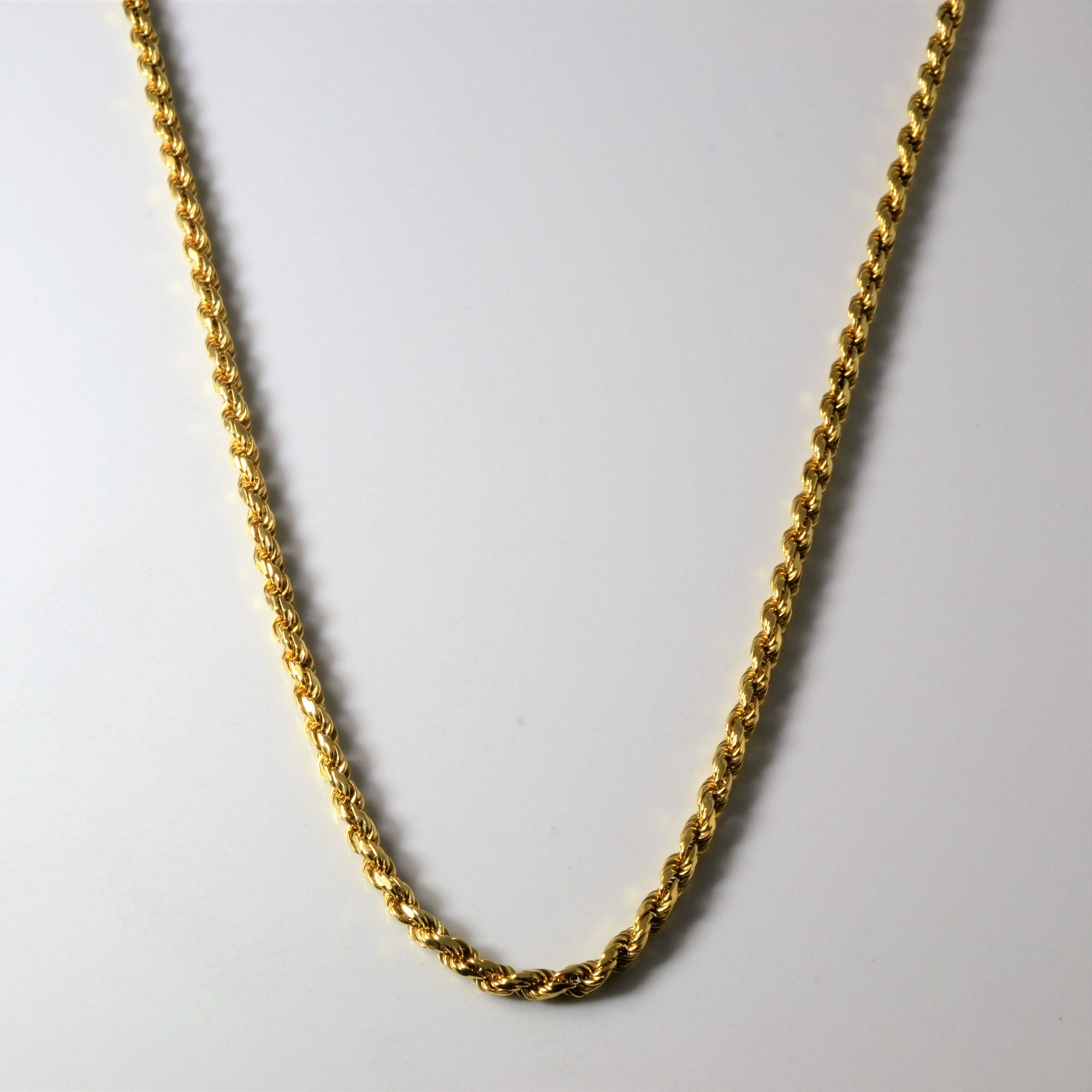 18k Yellow Gold Rope Chain | 27