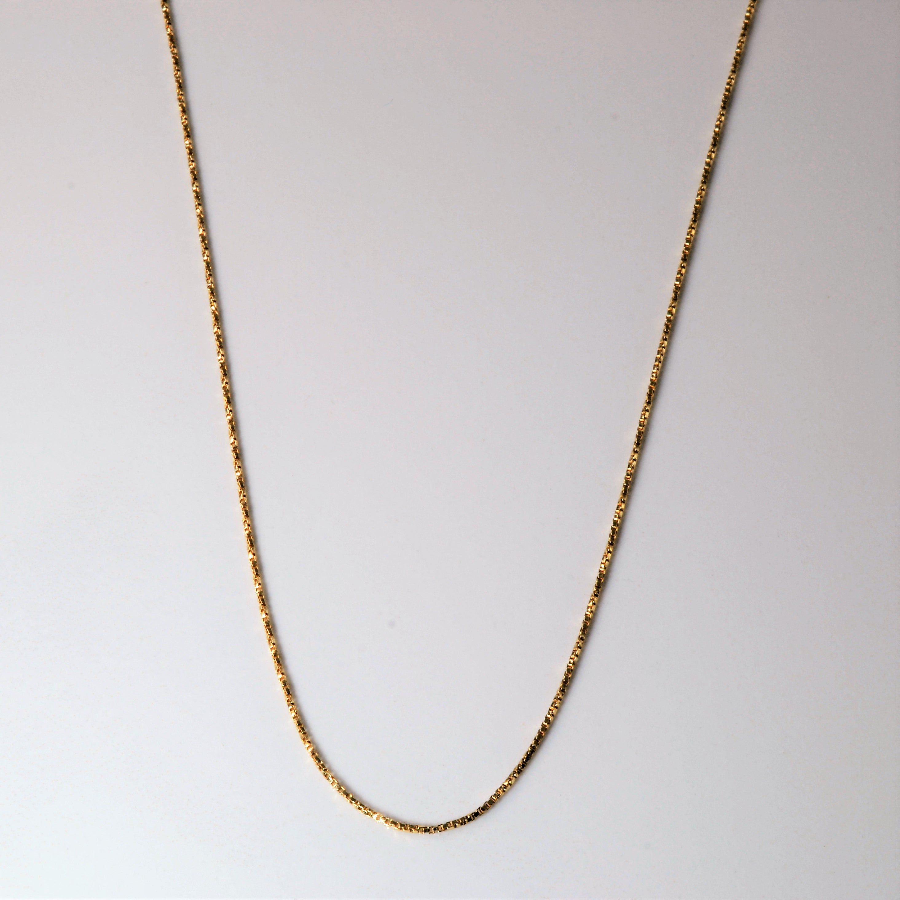 10k Yellow Gold Twisted Box Chain | 24" |