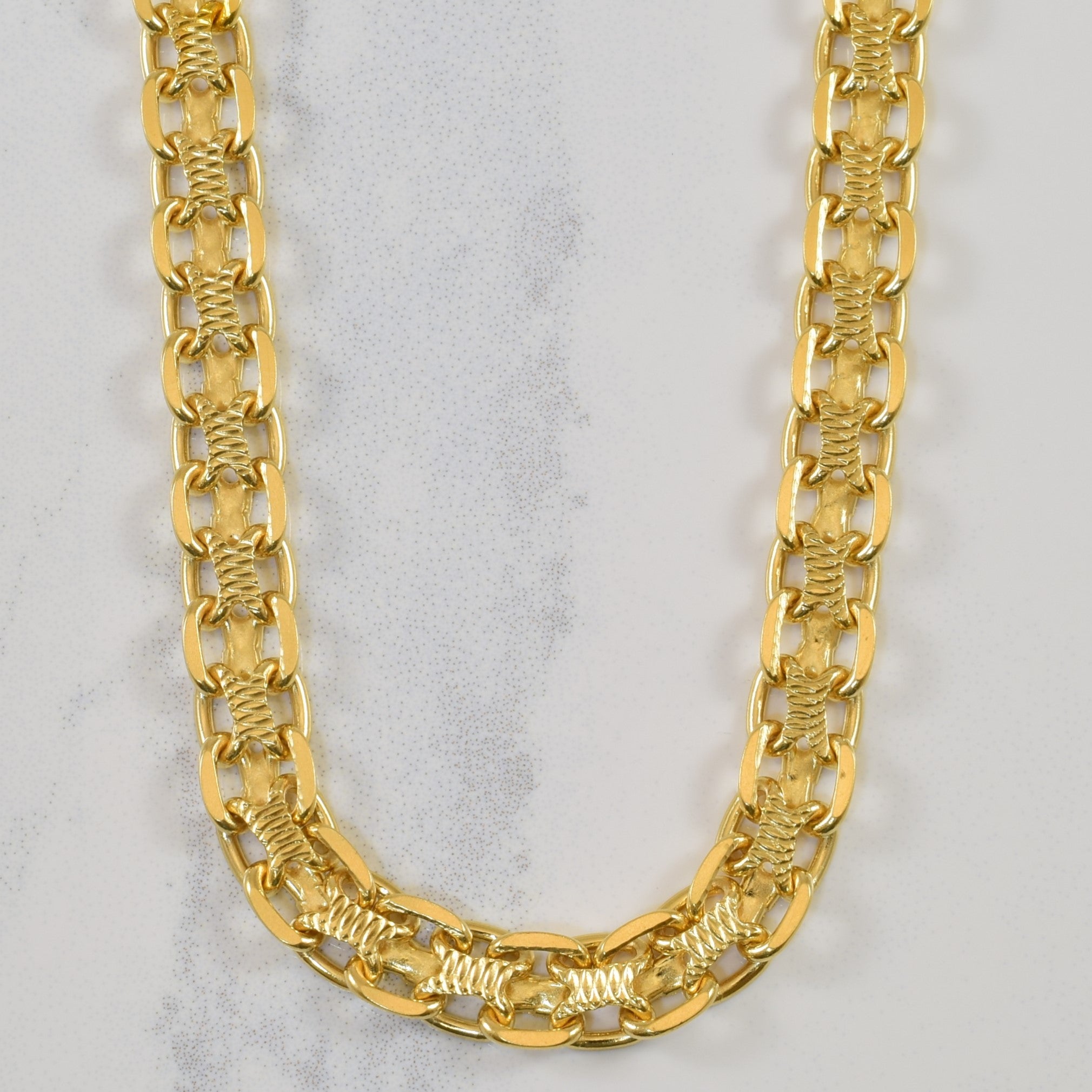 18k Yellow Gold Bismark Chain | 18" |