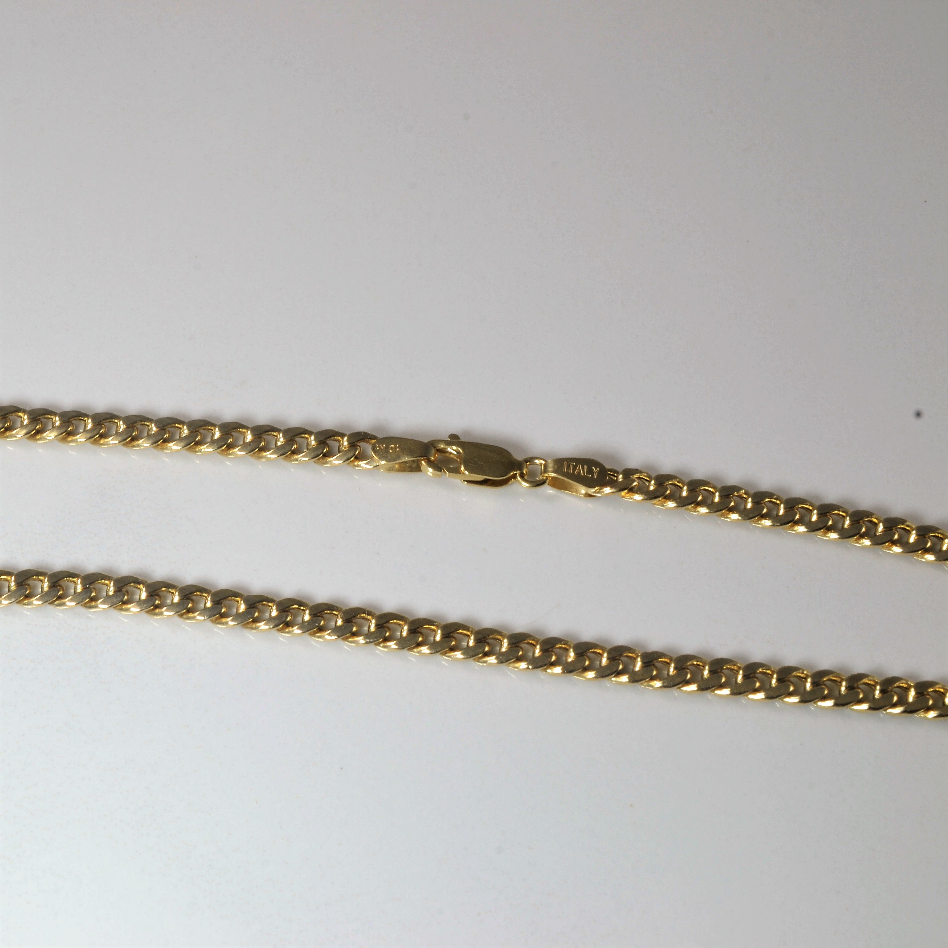 10k Yellow Gold Curb Chain | 28" |