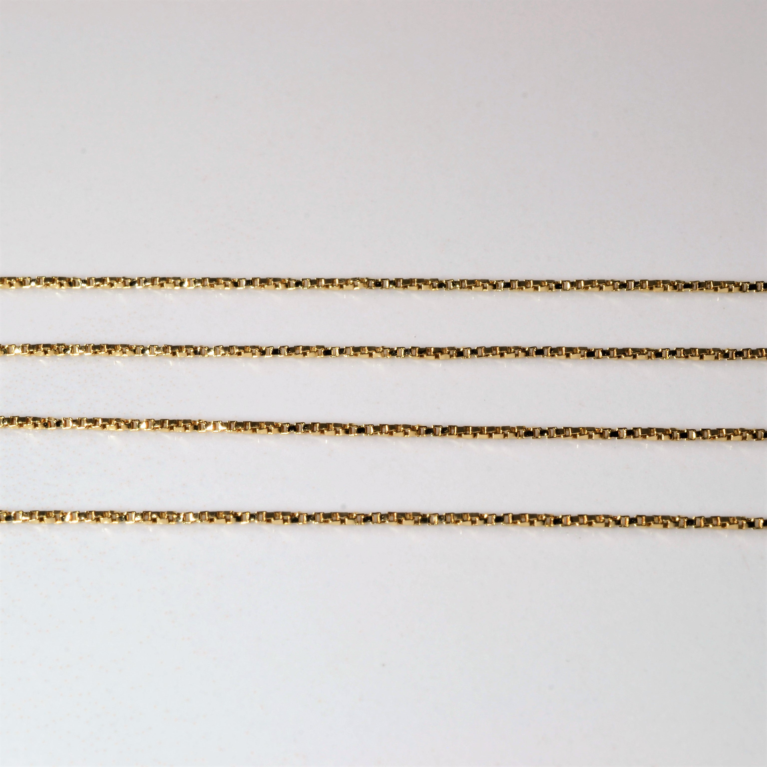 10k Yellow Gold Twisted Box Chain | 24" |