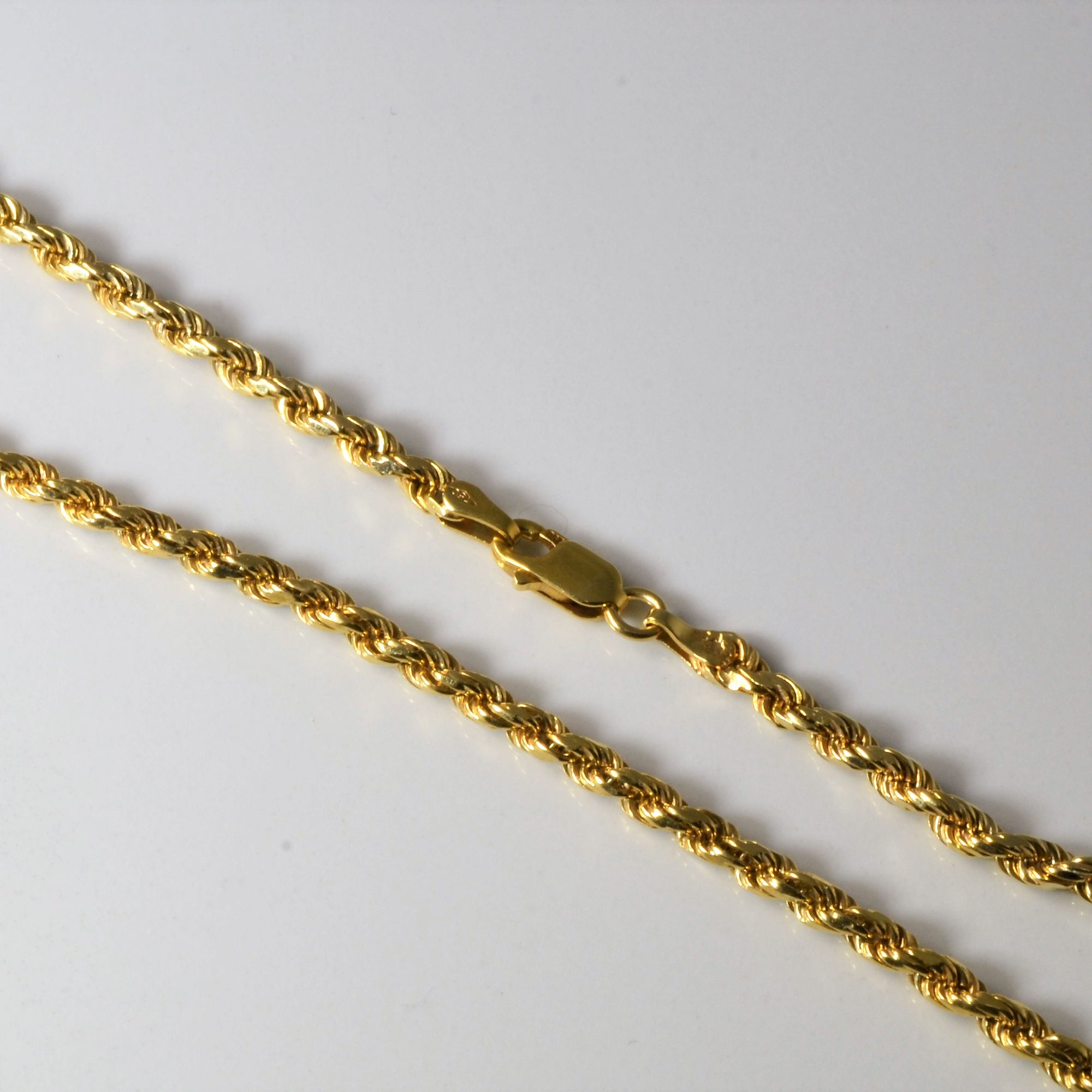 18k Yellow Gold Rope Chain | 27