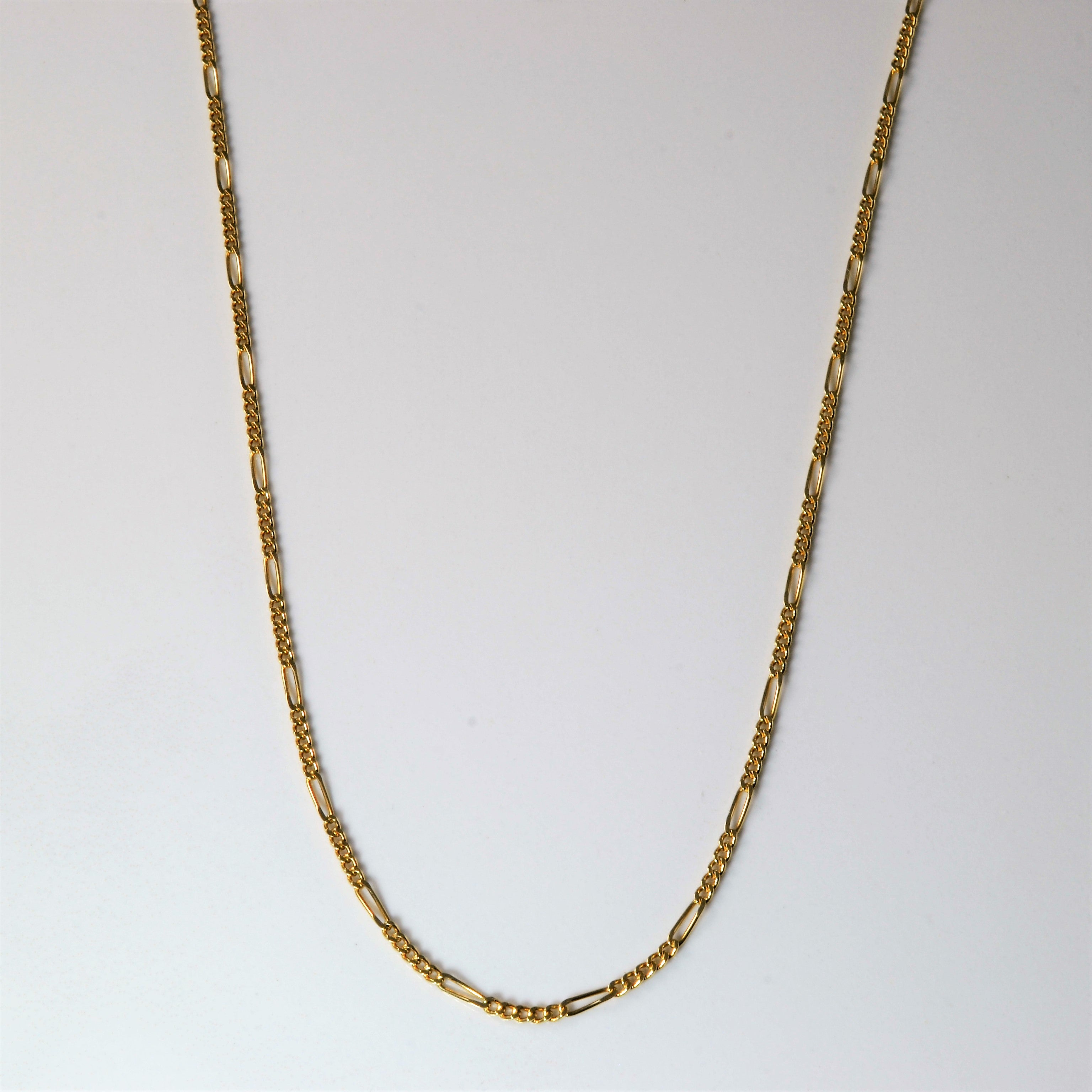 14k Yellow Gold Figaro Chain | 20" |